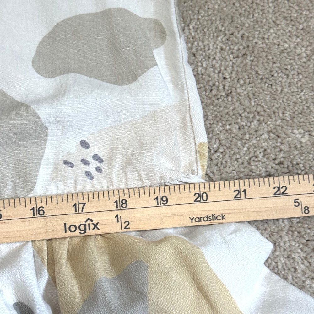 Tradlands Nova Caroline Print Linen Blend Midi Dress Neutral Earth Tones Small - Picture 6 of 9